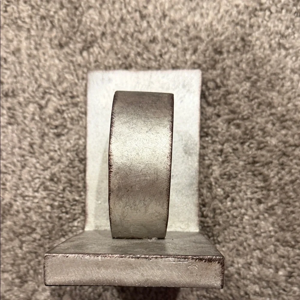 Silver Bookends Distressed Look of Silver and Rust Brown Color - Picture 4 of 9